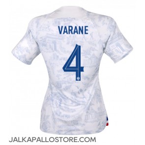 Ranska Raphael Varane #4 Vieraspaita Naisten MM-kisat 2022 Lyhythihainen